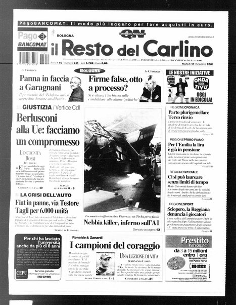 Il Resto del Carlino : giornale dell'Emilia